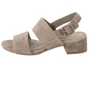 Vince Grey Suede Sandals 6.5